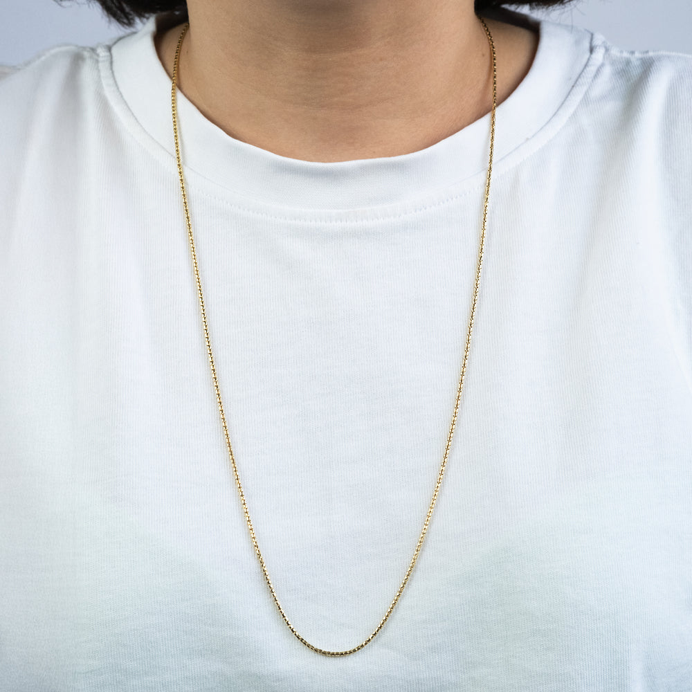 Koreanerkette 925er Silber Gold
