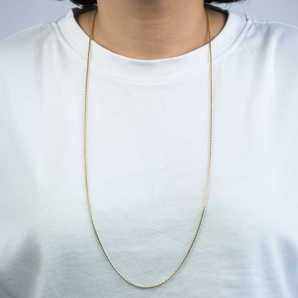Koreanerkette 925er Silber Gold