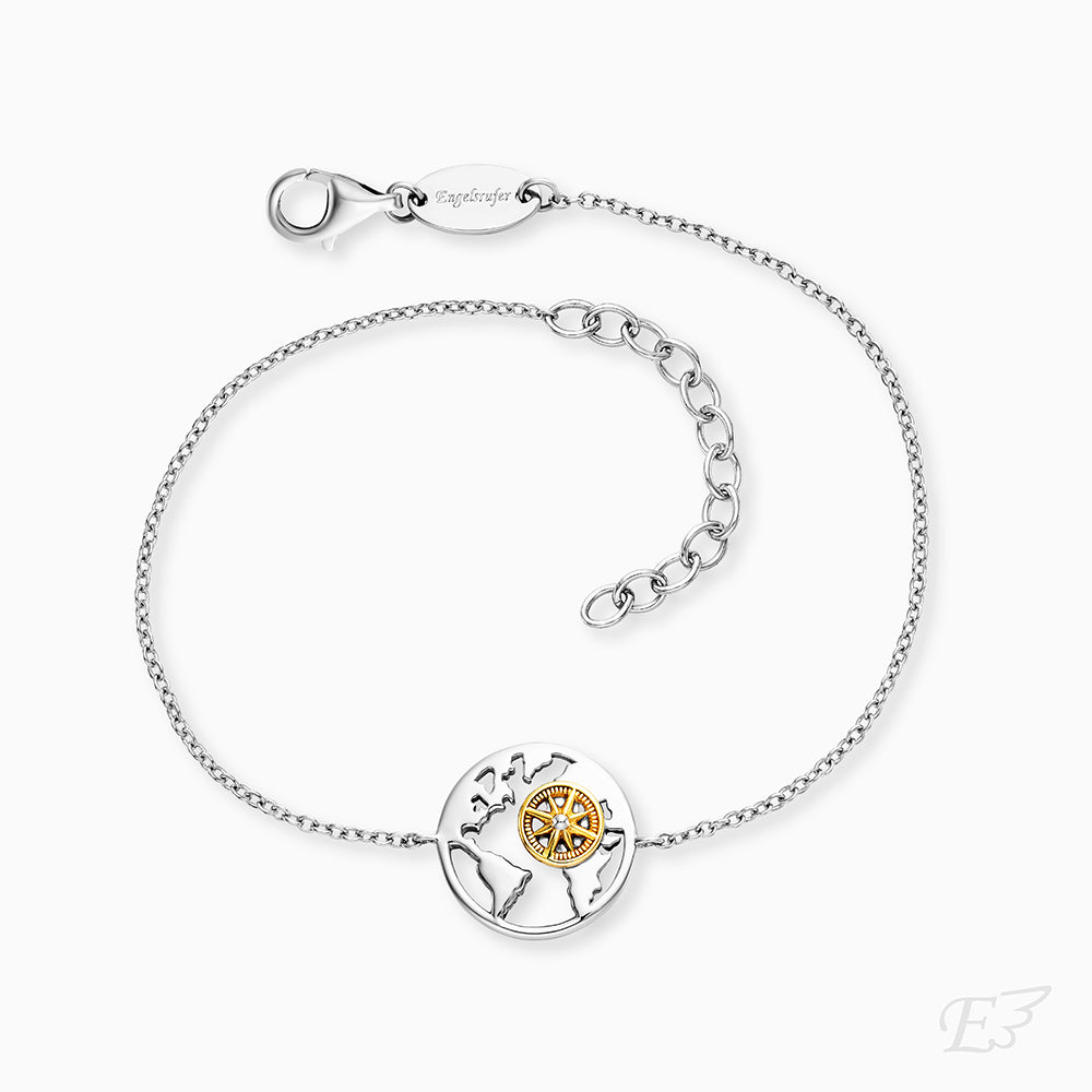 Armband 925er Silber Aloha Bicolor