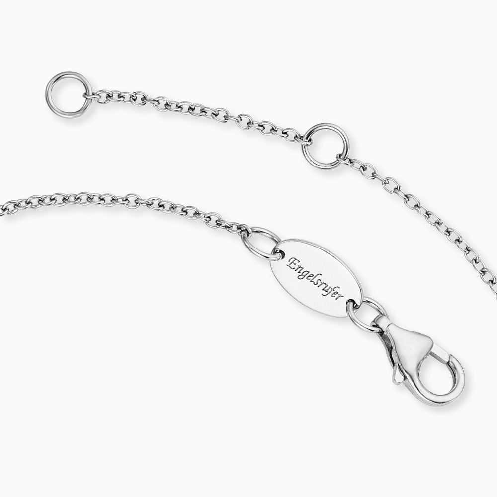 Armband 925er Silber Herz Tricolor