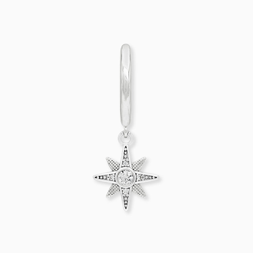 Creole 925er Silber Stern mit Zirkonia
