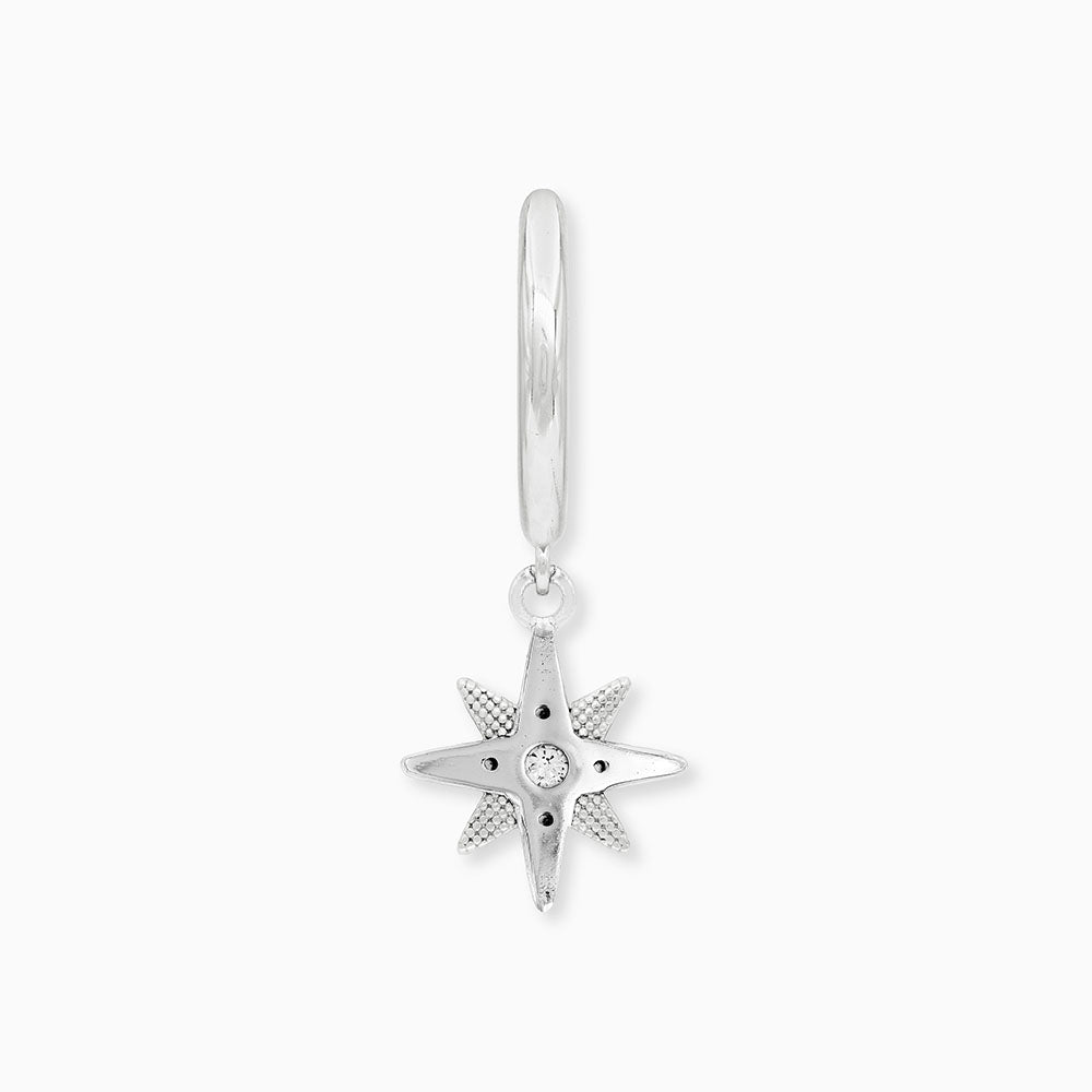 Creole 925er Silber Stern mit Zirkonia