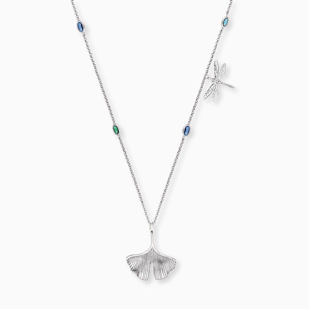 Halskette 925er Silber Joy Nature mit Zirkonia Multicolor 50 cm