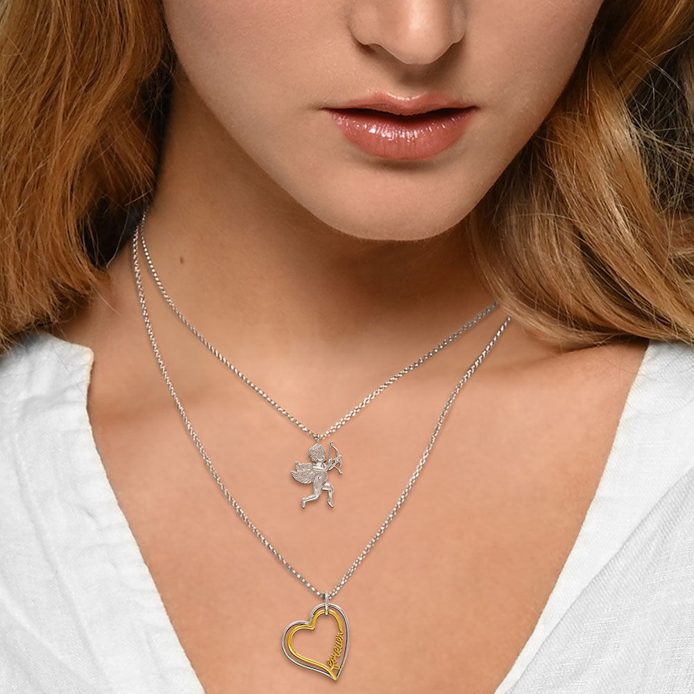 Halskette 925er Silber Amor