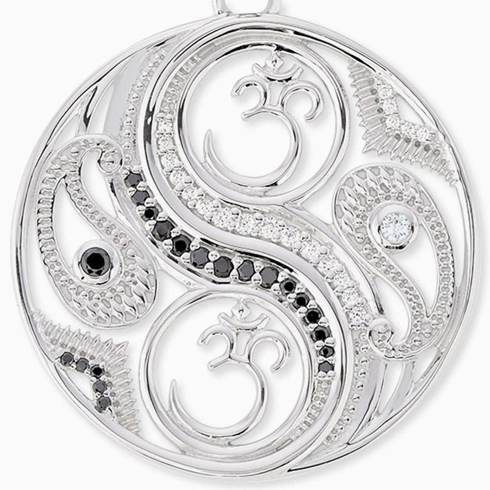 Anhänger 925er Silber Balance mit Zirkonia