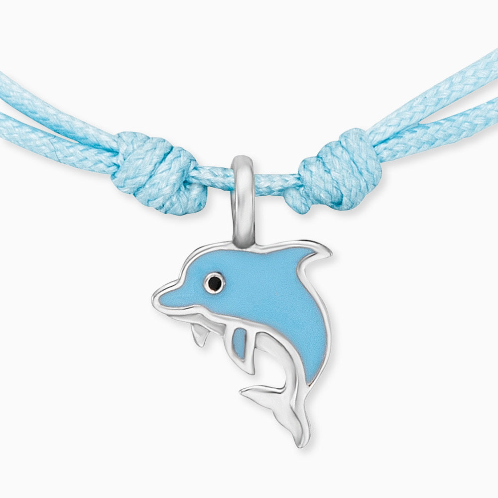 Kinder Armband Nylon mit Delfin