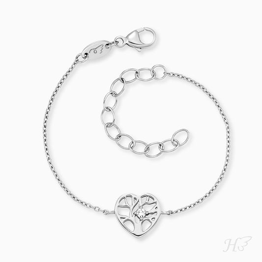 Kinder Armband 925er Silber Lebensbaum mit Zirkonia