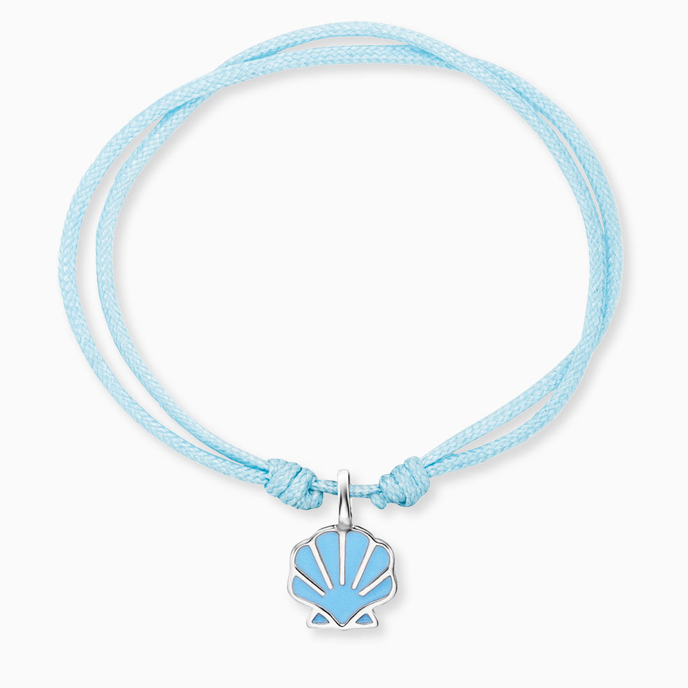 Kinder Armband Nylon Muschel mit Emaille
