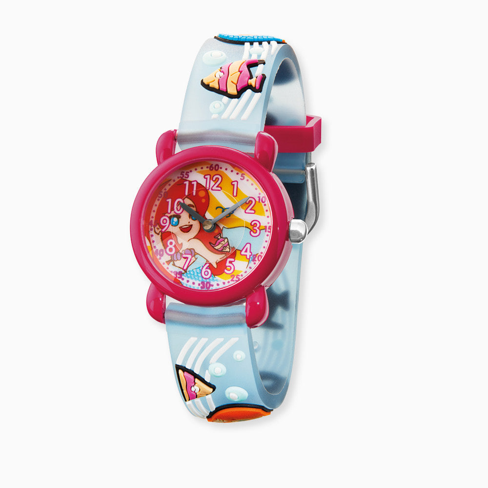 Herzengel Schulstart-Set: Uhr Meerjungfrau, Armband Muschel & Taschenlampe