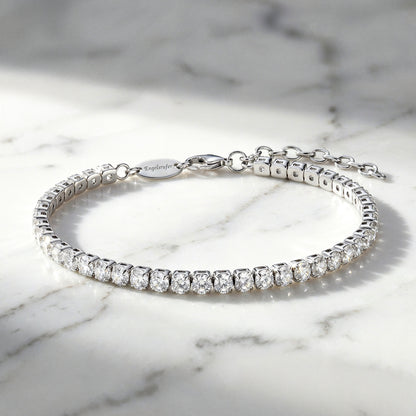 Armband 925er Silber Shiny Tennis mit Zirkonia