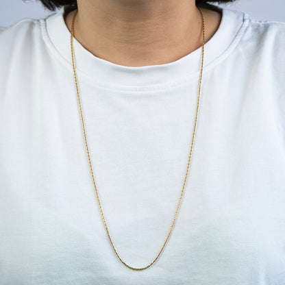 Koreanerkette 925er Silber Gold