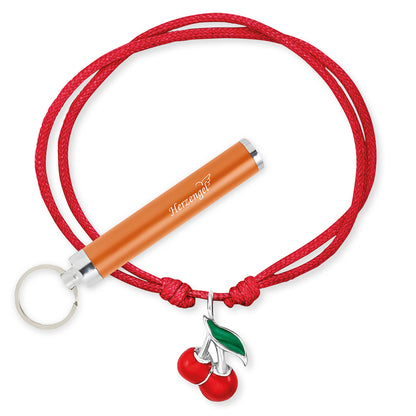 Engelsrufer Mädchen Kinderarmband rot Nylon mit Kirsche Anhänger