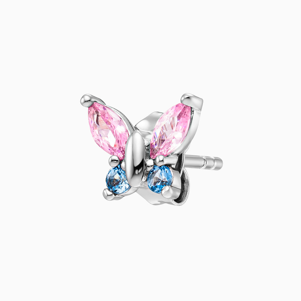 Engelsrufer Kinderohrstecker Mädchen Schmetterling mit Zirkonia Multicolor