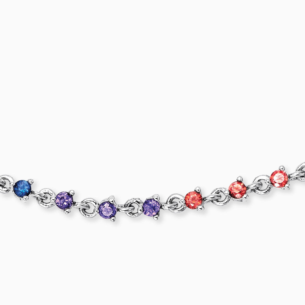 Engelsrufer Armband multicolor Zirkoniasteinen mit Karabinerverschluss