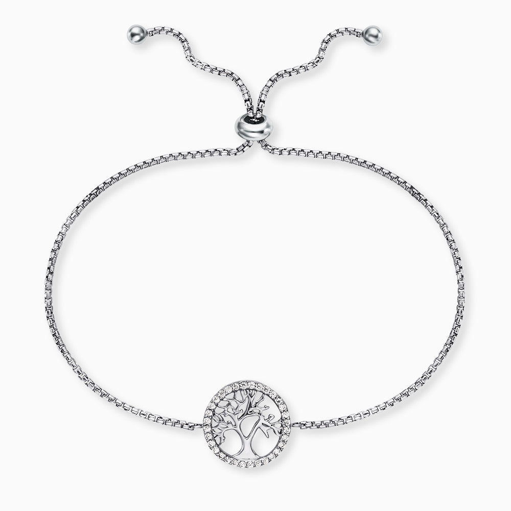 Engelsrufer Damen-Armband Lebensbaum silber mit Zirkoniasteinen