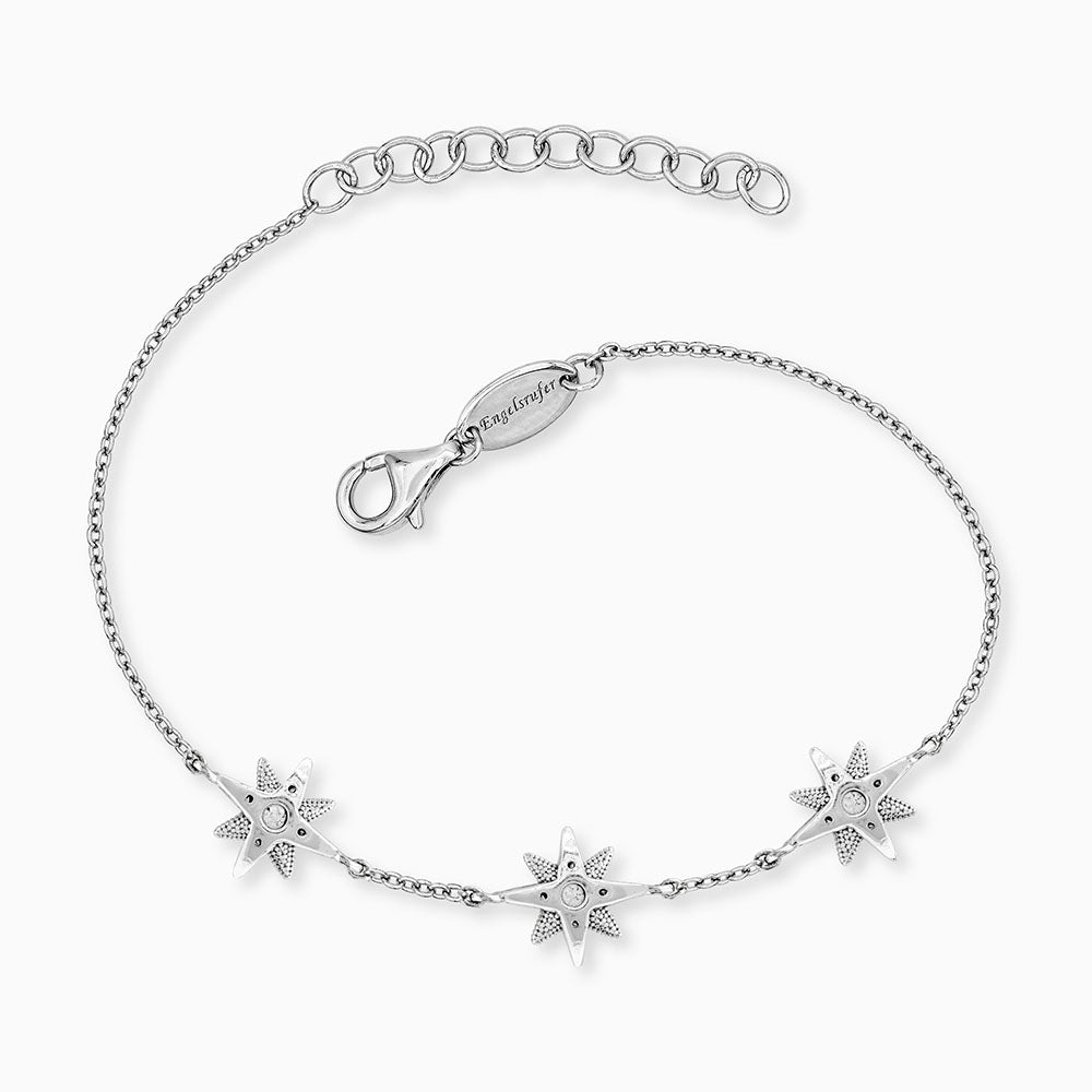 Engelsrufer silver bracelet women's star motif with zirconia