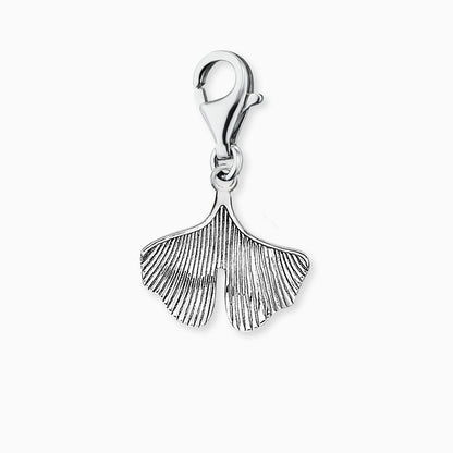 Engelsrufer Charm Ginkgo Blatt silber Damen