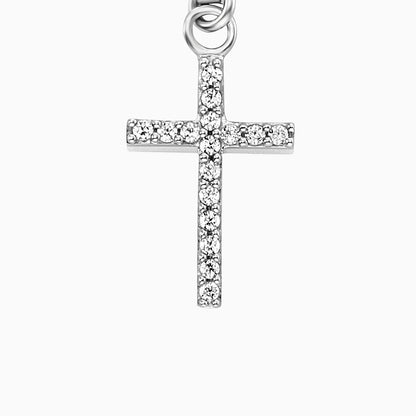 Engelsrufer Damen Silber Charm Kreuz mit Zirkonia