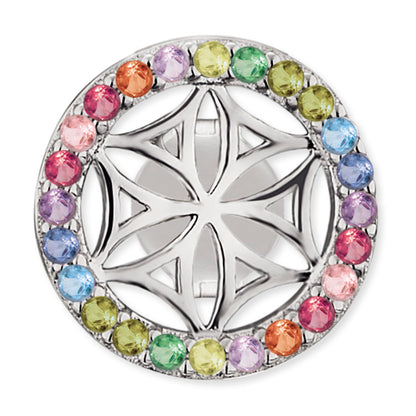 Engelsrufer Ohrringe Lebensblume Damen silber multicolor mit Zirkonia