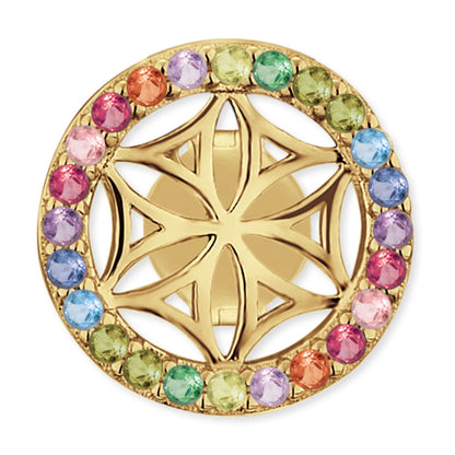 Engelsrufer women's earring stud gold multicolor flower of life