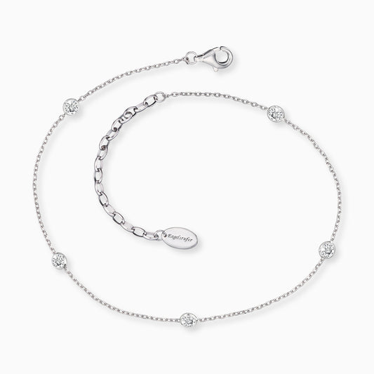 Engelsrufer anklet silver zirconia stones Moonlight