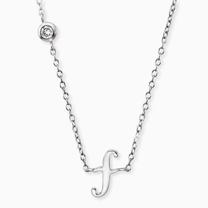 Engelsrufer women's necklace initials all letters with zirconia stone