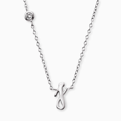 Engelsrufer women's necklace initials all letters with zirconia stone