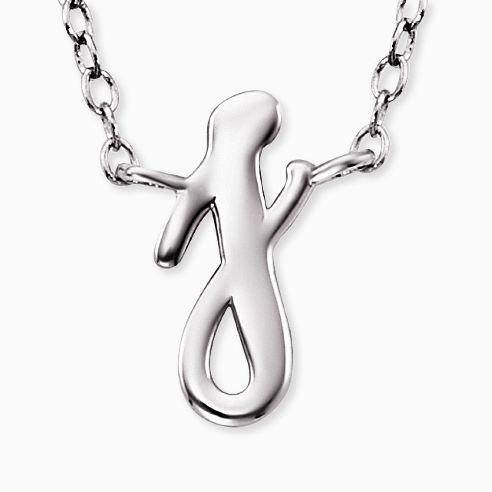 Engelsrufer women's necklace initials all letters with zirconia stone