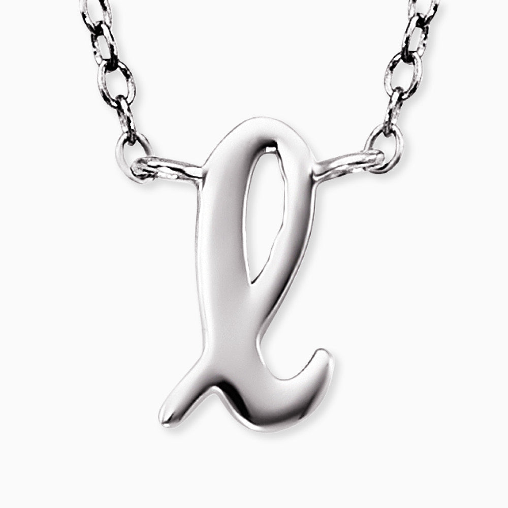 Engelsrufer women's necklace initials all letters with zirconia stone