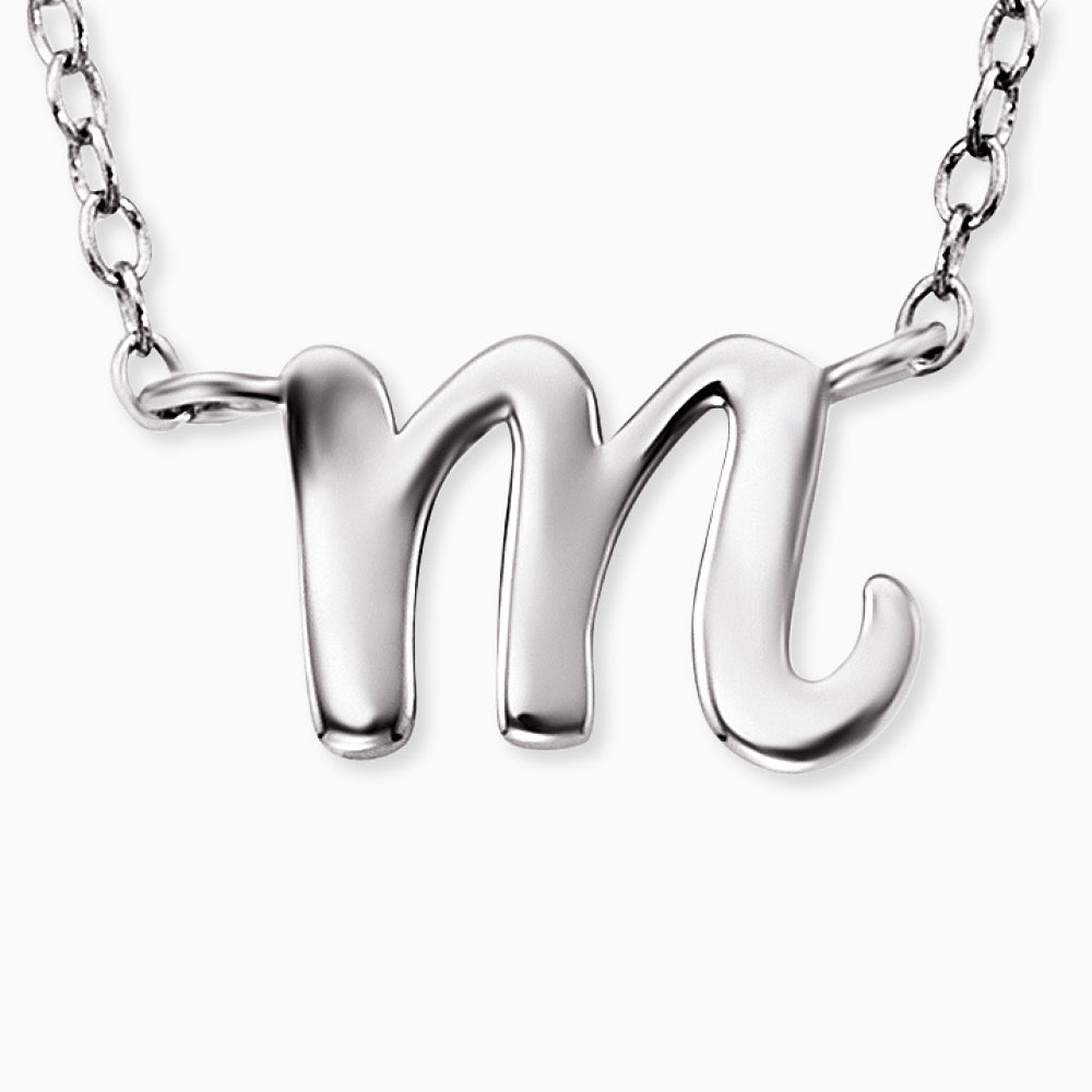 Engelsrufer women's necklace initials all letters with zirconia stone