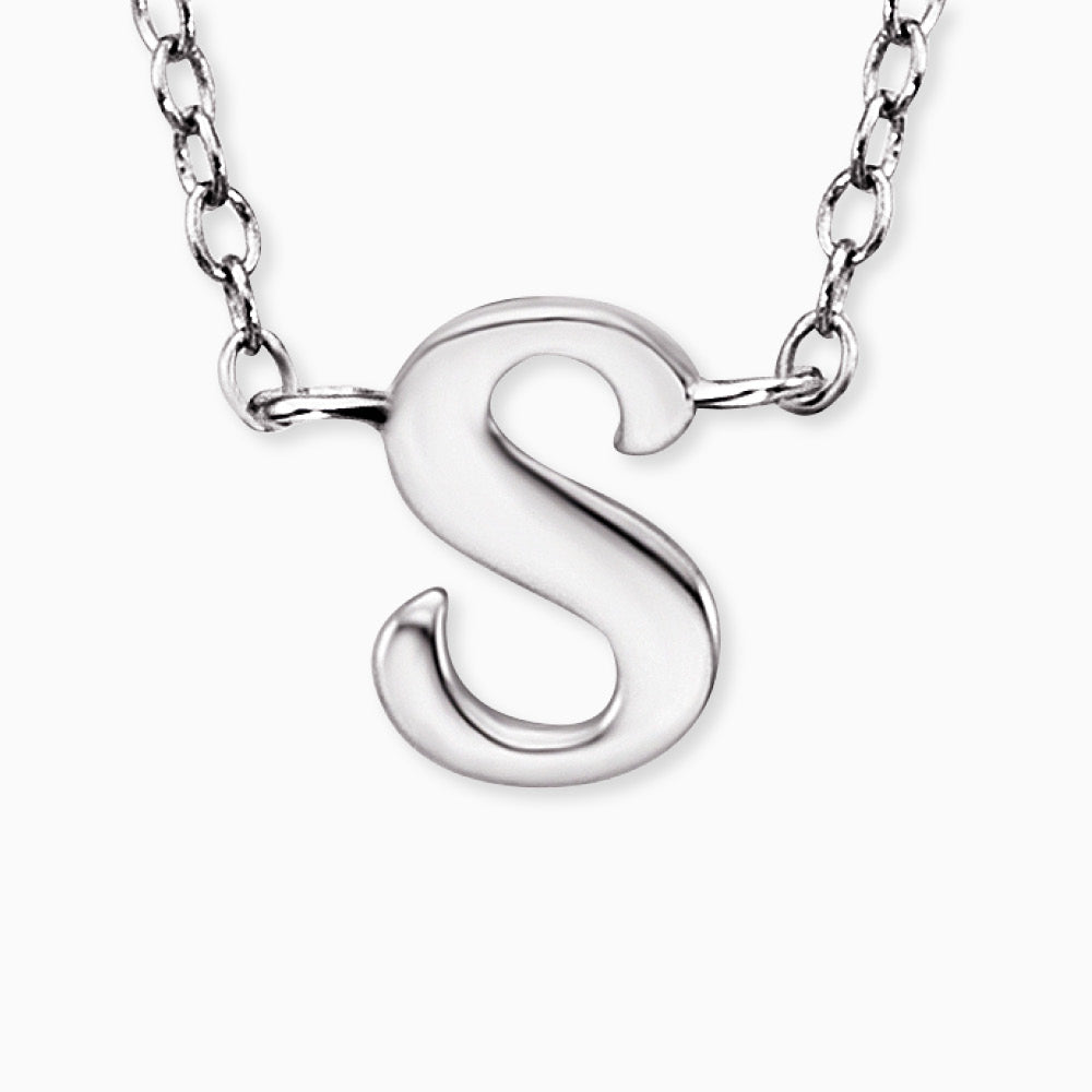 Engelsrufer women's necklace initials all letters with zirconia stone