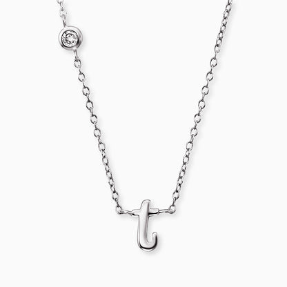 Engelsrufer women's necklace initials all letters with zirconia stone