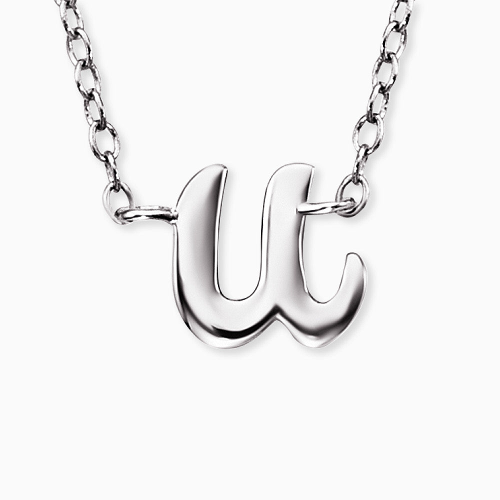 Engelsrufer women's necklace initials all letters with zirconia stone