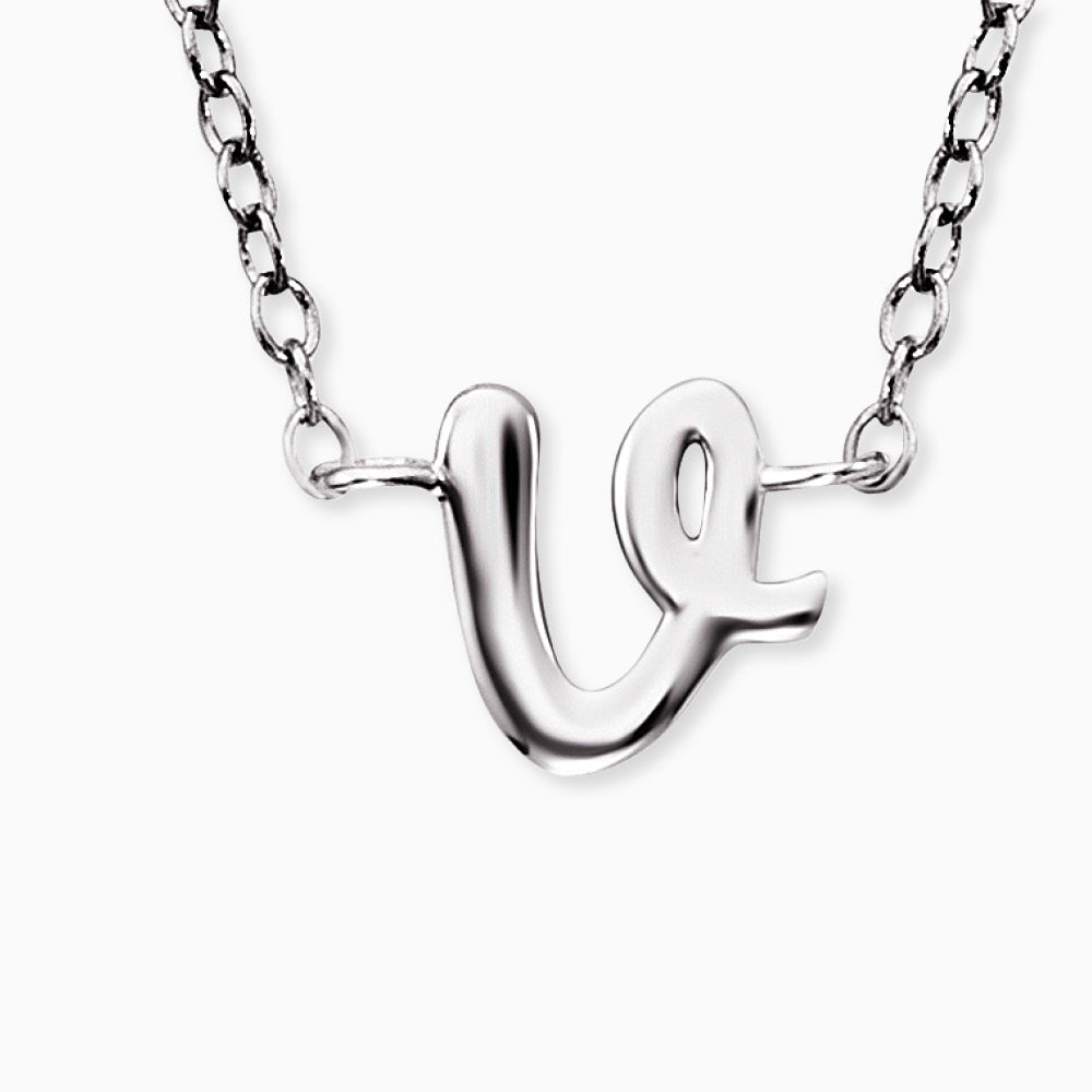 Engelsrufer women's necklace initials all letters with zirconia stone