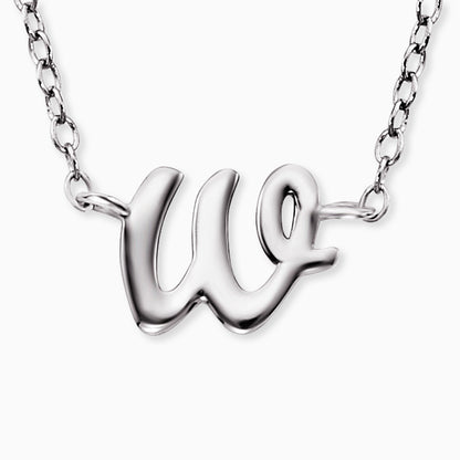 Engelsrufer women's necklace initials all letters with zirconia stone