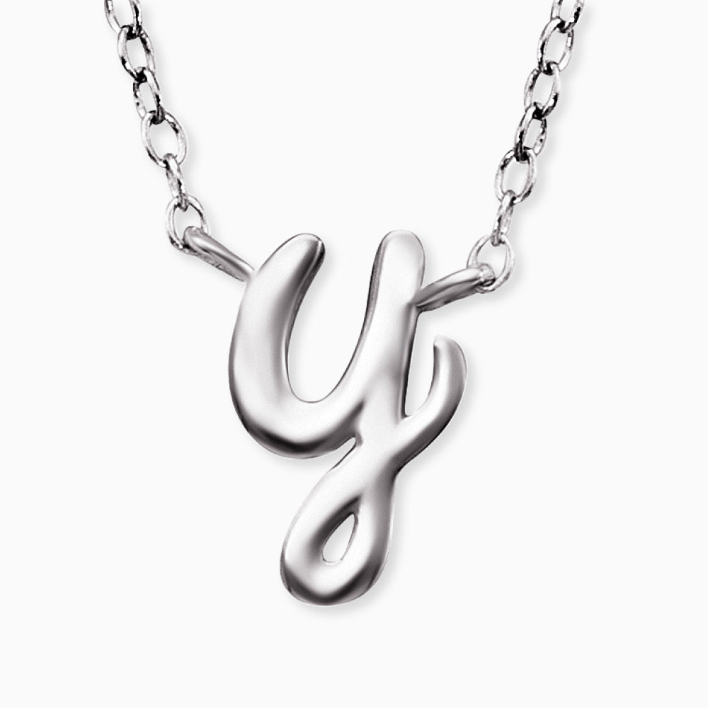 Engelsrufer women's necklace initials all letters with zirconia stone