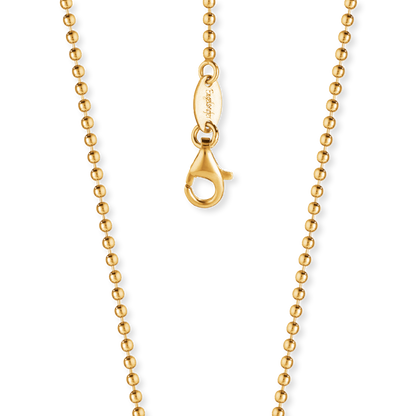 Ball chain 2mm silver gold plated 90cm