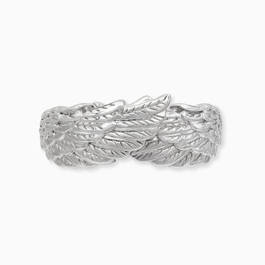 Engelsrufer größenverstellbarer Ring Flügelsymbol Sterlingsilber