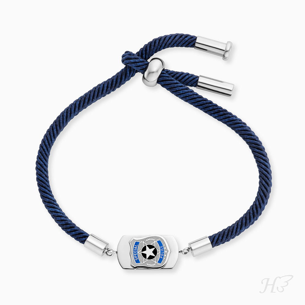 Herzengel Schulstart-Set: Armband & Kette Polizei + Taschenlampe
