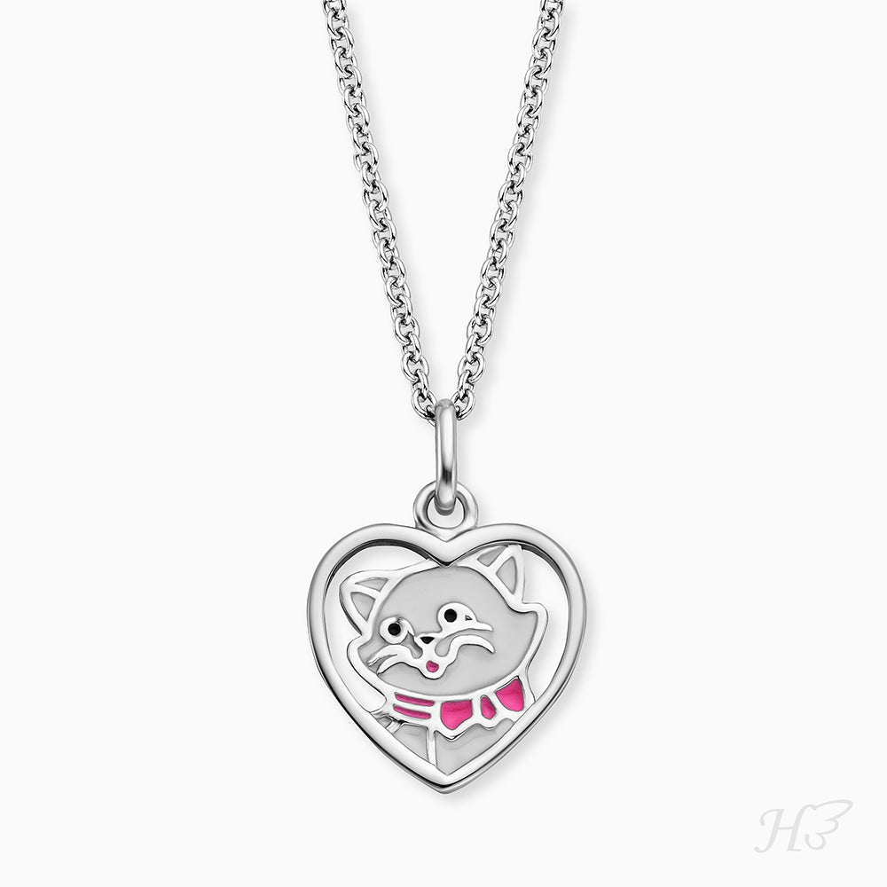 Engelsrufer children's necklace girls cat with multicolored enamel