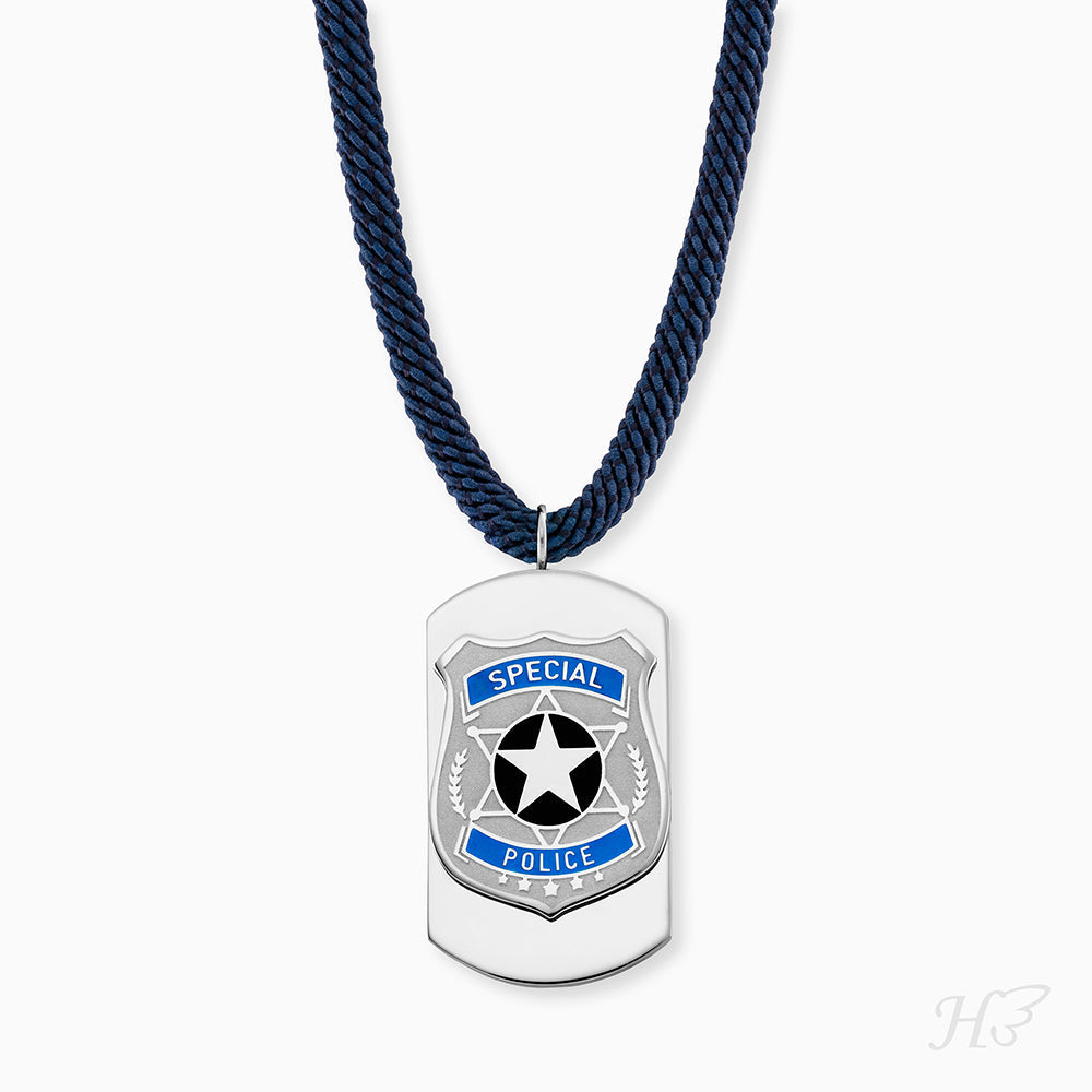 Herzengel Schulstart-Set: Armband & Kette Polizei + Taschenlampe