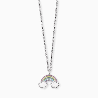 Engelsrufer girls' children's necklace silver with rainbow multicolor